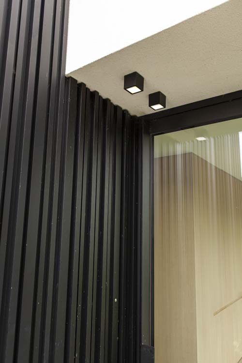 Eclairage extérieur plafonnier led gris foncé 750 lumen