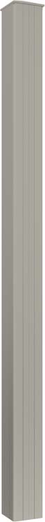 Poteau aluminium soie gris à ancrer 15x15x250cm