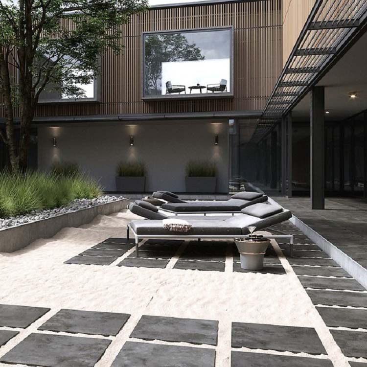 Dalle de terrasse New Rock 59.4 x 59.4 x 2 cm