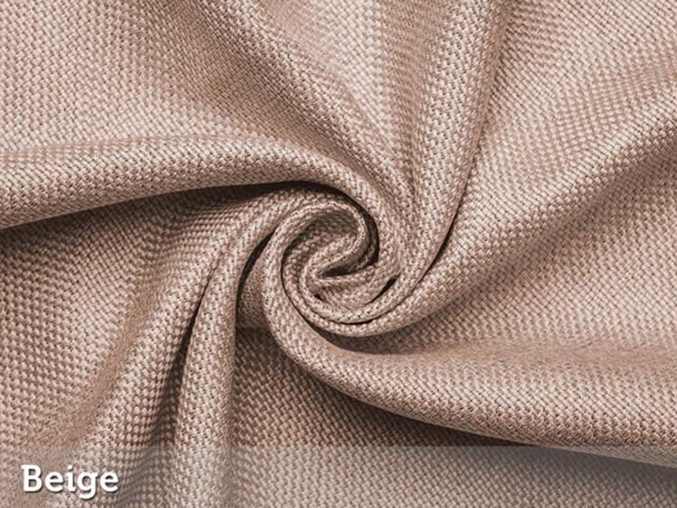 Rideau occultant tissés beige - crochets - 1500x2500mm