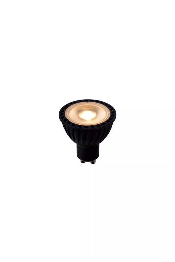 Lucide MR16 - Ampoule led - Ø 5 cm - LED Dim. - GU10 - 1x5W 2200K/2700K - 3 StepDim - Noir