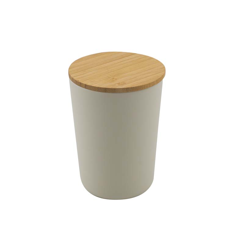 Voorraaddoos Point-Virgule medium gebroken wit H14.5 cm