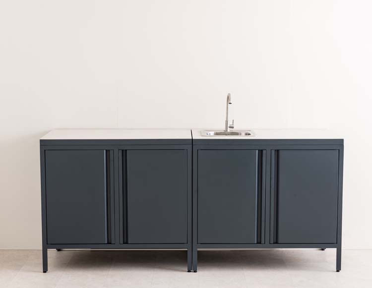 Cuisine extérieure Texas alu anthracite 200cm Cuisine extérieure Texas alu anthracite 200cm