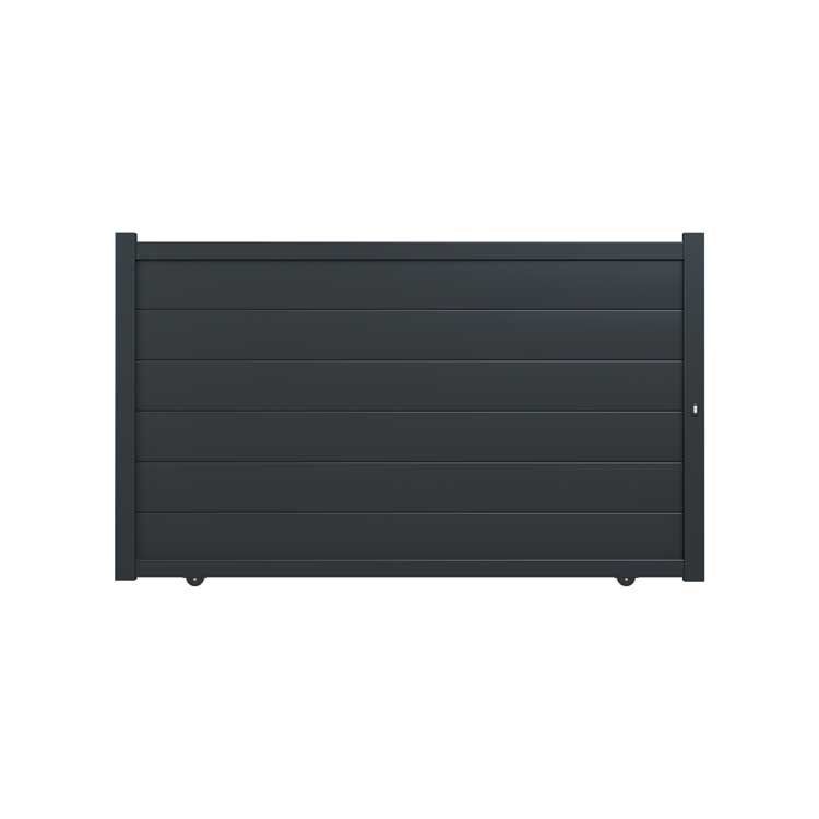 Schuifpoort Salamanca alu antraciet 375x192cm