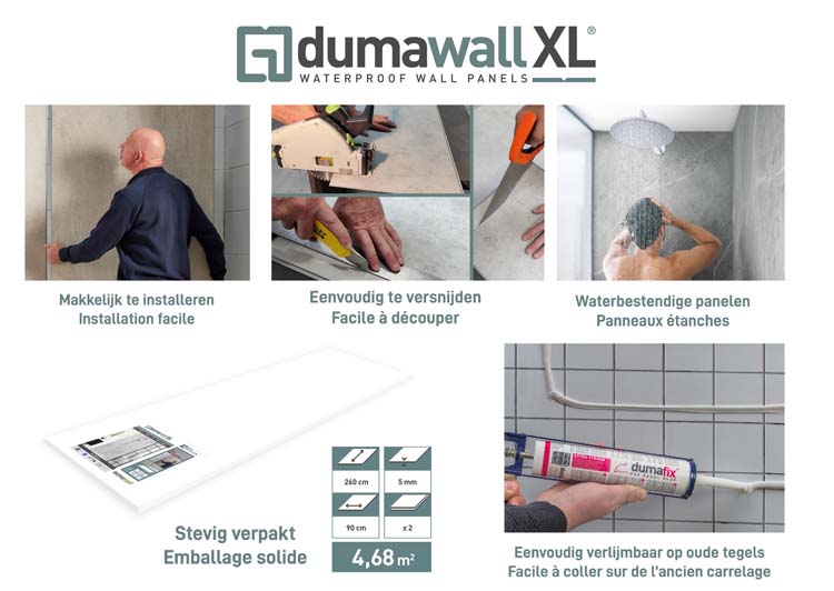 Dumawall XL panneau mural PVC 90x260cm Chicago Dumawall XL panneau mural PVC 90x260cm Chicago