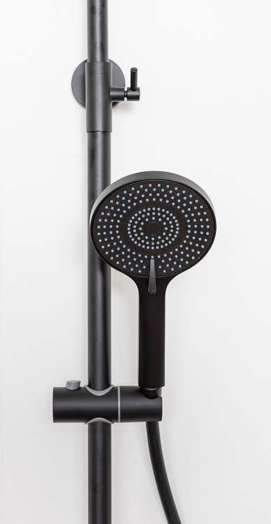 Set baignoire-douche Hoax thermostatique noir mat
