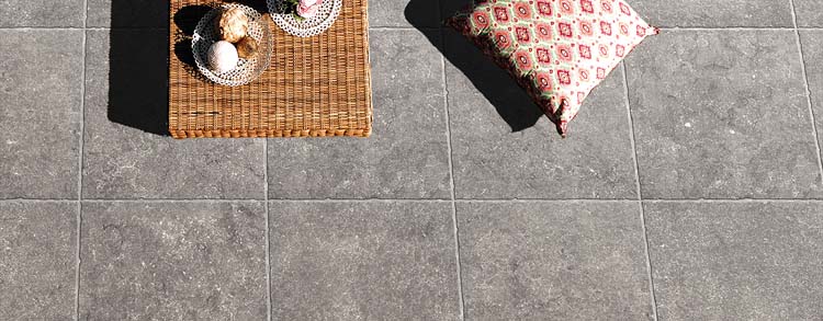 Dalle de terrasse Belchateau gris 60x60x1.8cm